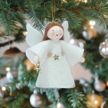 Christmas Angel (handmade decorative felt doll) - Eco Flower Fairies LLC - Waldorf Doll Shop - Handmade by Ambrosius