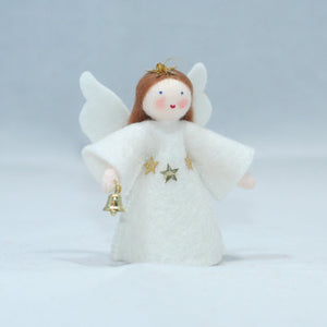 Christmas Angel (handmade decorative felt doll) - Eco Flower Fairies LLC - Waldorf Doll Shop - Handmade by Ambrosius