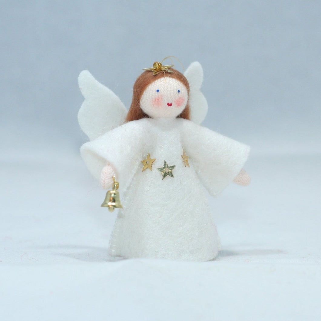 Christmas Angel (handmade decorative felt doll) - Eco Flower Fairies LLC - Waldorf Doll Shop - Handmade by Ambrosius