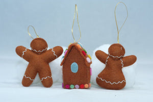 Christmas Gingerbread and Cookies (handmade decorative felt doll) - Eco Flower Fairies LLC - Waldorf Doll Shop - Handmade by Ambrosius