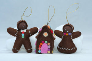 Christmas Gingerbread and Cookies (handmade decorative felt doll) - Eco Flower Fairies LLC - Waldorf Doll Shop - Handmade by Ambrosius