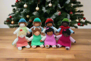 Holiday Helpers (handmade decorative felt doll) - Eco Flower Fairies LLC - Waldorf Doll Shop - Handmade by Ambrosius