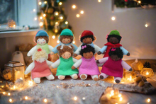 Holiday Helpers (handmade decorative felt doll) - Eco Flower Fairies LLC - Waldorf Doll Shop - Handmade by Ambrosius