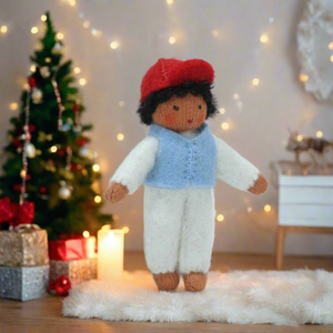 Holiday Helpers (handmade decorative felt doll) - Eco Flower Fairies LLC - Waldorf Doll Shop - Handmade by Ambrosius