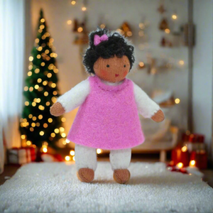 Holiday Helpers (handmade decorative felt doll) - Eco Flower Fairies LLC - Waldorf Doll Shop - Handmade by Ambrosius