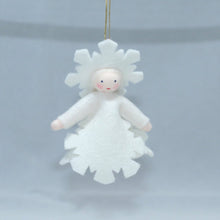 Snowflake Fairy (handmade decorative felt doll) - Eco Flower Fairies LLC - Waldorf Doll Shop - Handmade by Ambrosius