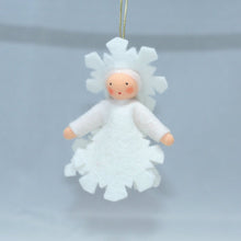 Snowflake Fairy (handmade decorative felt doll) - Eco Flower Fairies LLC - Waldorf Doll Shop - Handmade by Ambrosius