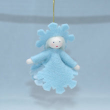 Snowflake Fairy (handmade decorative felt doll) - Eco Flower Fairies LLC - Waldorf Doll Shop - Handmade by Ambrosius