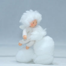 Snowflake Baby (handmade decorative felt doll) - Eco Flower Fairies LLC - Waldorf Doll Shop - Handmade by Ambrosius