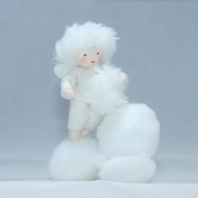 Snowflake Baby (handmade decorative felt doll) - Eco Flower Fairies LLC - Waldorf Doll Shop - Handmade by Ambrosius