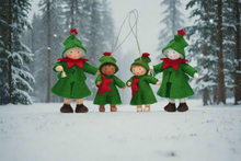 Christmas Tree Fairy (handmade decorative felt doll) - Eco Flower Fairies LLC - Waldorf Doll Shop - Handmade by Ambrosius