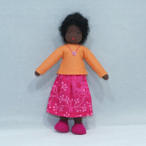 Mother Doll (4.5" handmade bendable felt doll)