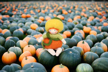 Pumpkin Baby (2.5" miniature bendable felt doll)
