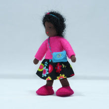 Girl Doll (3.5" handmade bendable felt doll)