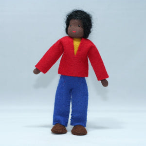 Father Doll (5"handmade bendable felt doll)