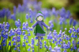 Bluebell Fairy (2.5" handmade decorative felt doll)