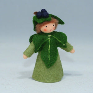 Ivy Fairy (handmade decorative felt doll) - Eco Flower Fairies LLC - Waldorf Doll Shop - Handmade by Ambrosius