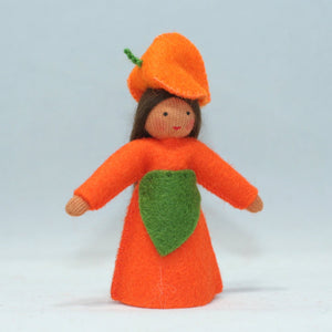 Japanese Lantern Fairy (handmade decorative felt doll) - Eco Flower Fairies LLC - Waldorf Doll Shop - Handmade by Ambrosius