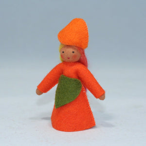 Japanese Lantern Fairy (handmade decorative felt doll) - Eco Flower Fairies LLC - Waldorf Doll Shop - Handmade by Ambrosius