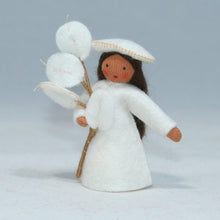 Lunaria Fairy (handmade decorative felt doll) - Eco Flower Fairies LLC - Waldorf Doll Shop - Handmade by Ambrosius