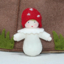 Mushroom Family (handmade bendable felt doll set) - Eco Flower Fairies LLC - Waldorf Doll Shop - Handmade by Ambrosius