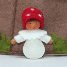 Mushroom Family (handmade bendable felt doll set) - Eco Flower Fairies LLC - Waldorf Doll Shop - Handmade by Ambrosius