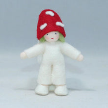 Mushroom Family (handmade bendable felt doll set) - Eco Flower Fairies LLC - Waldorf Doll Shop - Handmade by Ambrosius