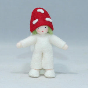 Mushroom Family (handmade bendable felt doll set) - Eco Flower Fairies LLC - Waldorf Doll Shop - Handmade by Ambrosius