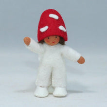 Mushroom Family (handmade bendable felt doll set) - Eco Flower Fairies LLC - Waldorf Doll Shop - Handmade by Ambrosius