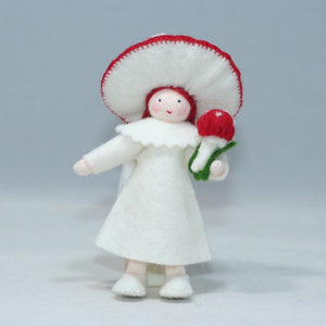 Mushroom Family (handmade bendable felt doll set) - Eco Flower Fairies LLC - Waldorf Doll Shop - Handmade by Ambrosius