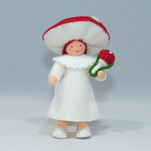 Mushroom Family (handmade bendable felt doll set) - Eco Flower Fairies LLC - Waldorf Doll Shop - Handmade by Ambrosius