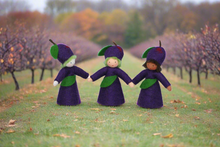 Plum Fairy (handmade decorative felt doll) - Eco Flower Fairies LLC - Waldorf Doll Shop - Handmade by Ambrosius