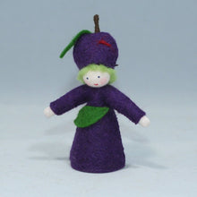 Plum Fairy (handmade decorative felt doll) - Eco Flower Fairies LLC - Waldorf Doll Shop - Handmade by Ambrosius