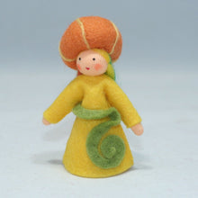 Pumpkin Fairy (handmade decorative felt doll) - Eco Flower Fairies LLC - Waldorf Doll Shop - Handmade by Ambrosius