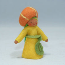 Pumpkin Fairy (handmade decorative felt doll) - Eco Flower Fairies LLC - Waldorf Doll Shop - Handmade by Ambrosius