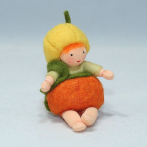 Pumpkin Siblings (handmade bendable doll set) - Eco Flower Fairies LLC - Waldorf Doll Shop - Handmade by Ambrosius