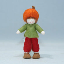 Pumpkin Siblings (handmade bendable doll set) - Eco Flower Fairies LLC - Waldorf Doll Shop - Handmade by Ambrosius