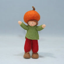 Pumpkin Siblings (handmade bendable doll set) - Eco Flower Fairies LLC - Waldorf Doll Shop - Handmade by Ambrosius