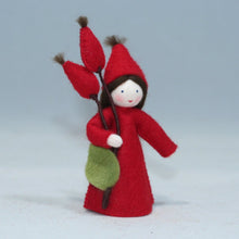 Rose Hips Fairy (handmade decorative felt doll) - Eco Flower Fairies LLC - Waldorf Doll Shop - Handmade by Ambrosius