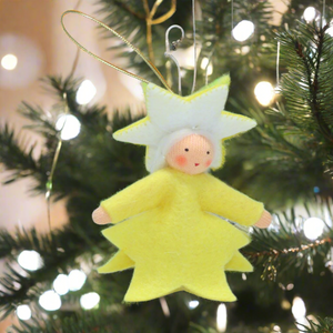 Star Fairy (handmade decorative felt doll) - Eco Flower Fairies LLC - Waldorf Doll Shop - Handmade by Ambrosius