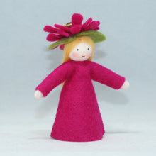 Zinnia Fairy (handmade decorative felt doll) - Eco Flower Fairies LLC - Waldorf Doll Shop - Handmade by Ambrosius