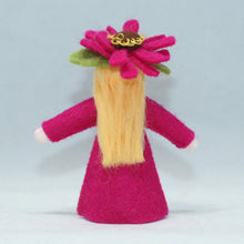 Zinnia Fairy (handmade decorative felt doll) - Eco Flower Fairies LLC - Waldorf Doll Shop - Handmade by Ambrosius