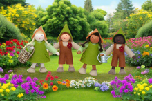 Handmade Garden Gnome Doll by Ambrosius – Eco-Friendly Wool Felt Waldorf Toy from Eco Flower Fairies LLC