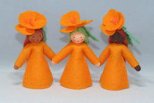 Golden Poppy Fairy (3" handmade decorative felt doll)