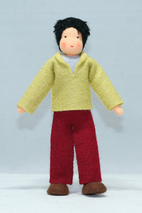 Father Doll (5" handmade bendable felt doll)