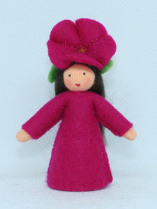 Handmade Petunia Fairy Doll by Ambrosius – Eco-Friendly Wool Felt Waldorf Toy from Eco Flower Fairies LLC