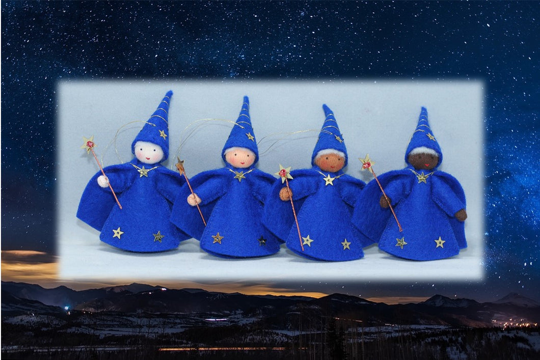 Night Sky Wizard | Waldorf Doll Shop | Eco Flower Fairies | Handmade by Ambrosius