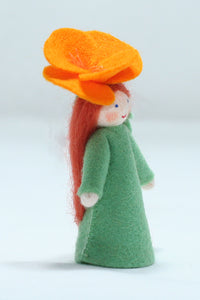 Golden Poppy Fairy | Waldorf Doll Shop | Eco Flower Fairies | Handmade by Ambrosius