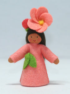 Flowering Quince Fairy | Waldorf Doll Shop | Eco Flower Fairies | Handmade by Ambrosius