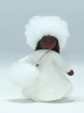 Snow Princess (2.5" miniature hanging felt doll)